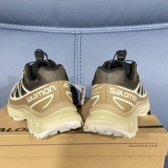 Salomon Men's Black and Tan Athletic Shoes - Picture 2 of 4